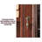 63-inch Solid Black Walnut Standard Pantry Cabinet