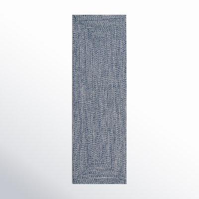 Amei Blue Hand-Braided Outdoor Rug