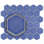 Carreau de mosaïque en porcelaine nid d'abeille 2 po x 2 po Tribeca-49923963
