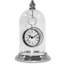 Metal Quartz movement / Crystal Tabletop Clock in Silver
