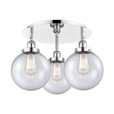 Alvi Glass Semi Flush Mount