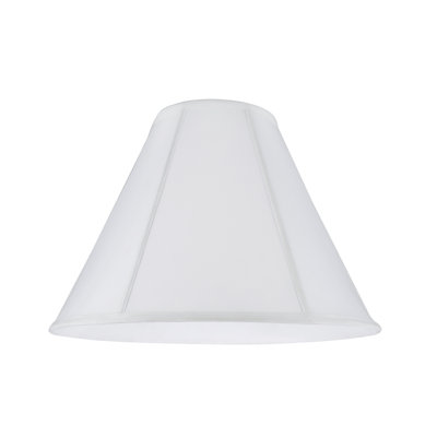 Abat-jour en coton cloche 12 po (araignée) blanc cassé