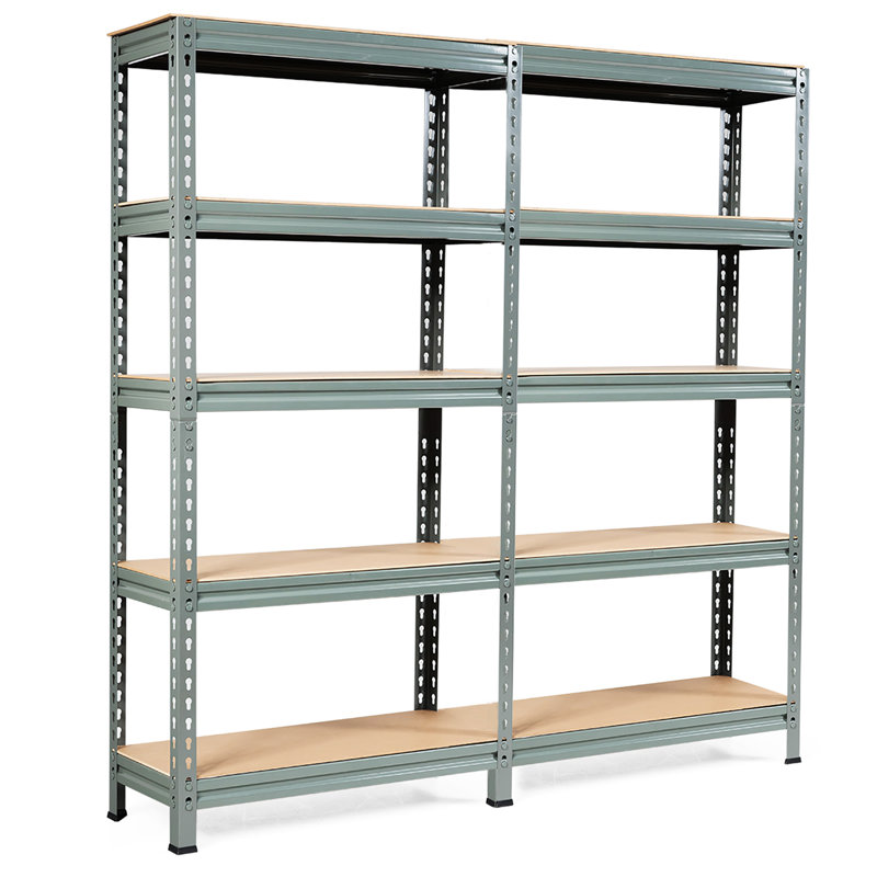 Tablettes de rangement Newquay, Brun/gris, H 60 po x l 60 po x P 12 po