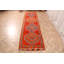 Tapis de couloir turc classique en laine tissé à la main orange