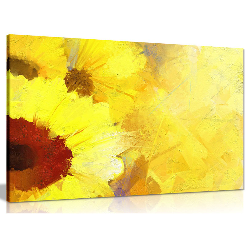 Sunflower - Wrapped Canvas Print, 61cm H x 91cm W