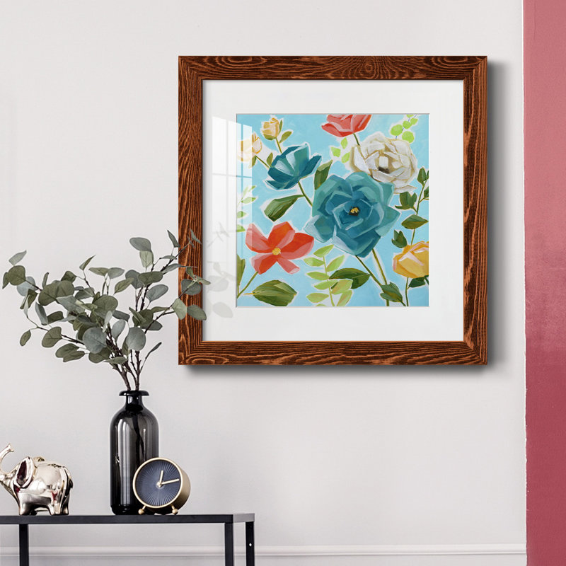 «Thankful and Blessed Harvest Wreath» - peinture encadrée, Érable encadré, H 27,5 po x l 27,5 po x P 1,5 po