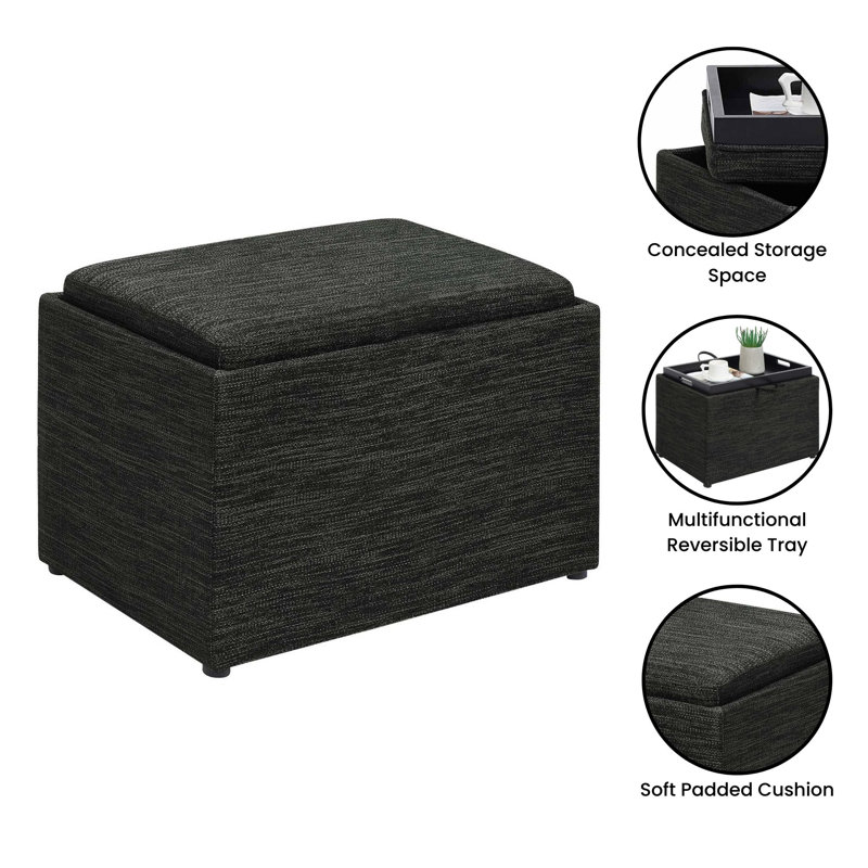 Repose-pieds Saribel, Gris anthracite foncé