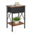 Fabric Drawer Nightstand With Open Shelf, Small Bedside Table For Bedroom, Living Room Or Dorm-680064091