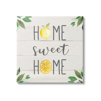 Art mural sur toile Sweet Home With Lemons par Carol Robinson