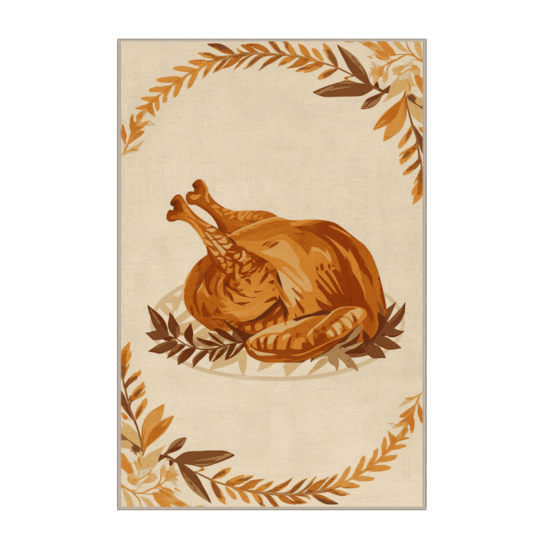 Tapis beige moelleux moelleux à poil dur de style turc - reliure beige, 2 pi x 3 pi