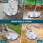 Nettoyeur de surface en acier inoxydable 24 po - 4 000 lb / po², chariot à 4 roues pour terrasses, patios et trottoirs