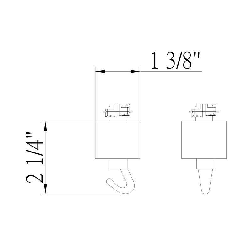 Cal Lighting Pendant Hook Adopter (3 Wire)