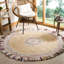 Tapis en jute / coton tissé à la main Abhay beige clair / ivoire-24290548