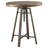 Stylish Bartlett Round 32-Inch Adjustable Bar Table Brushed Nutmeg