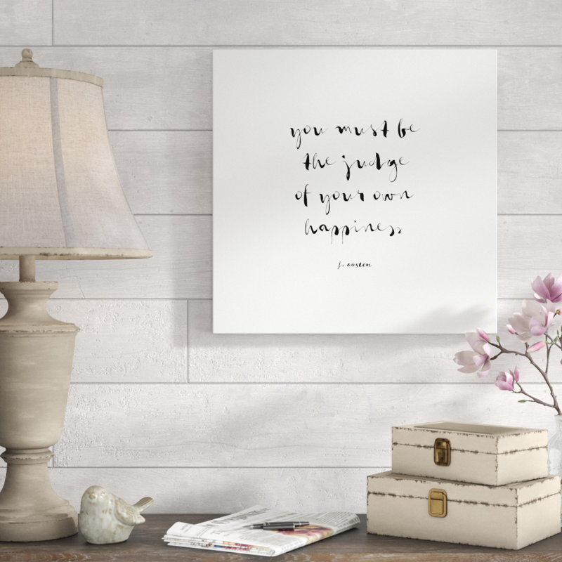 «Classic Quotes IV» par Jarman Fagalde, art textuel sur toile tendue, H 20 po x l 20 po