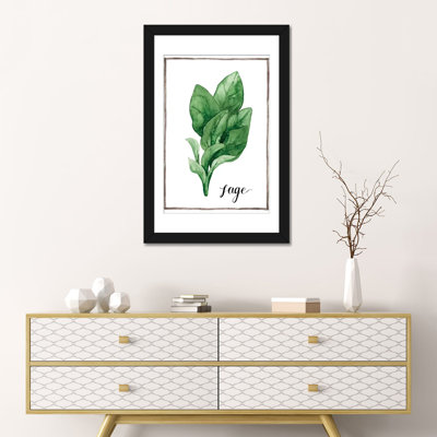 « aquarelle herbes vi », impression sur toile