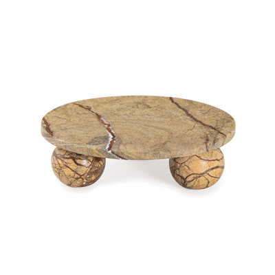 Marlow Marble Plate (Brown)