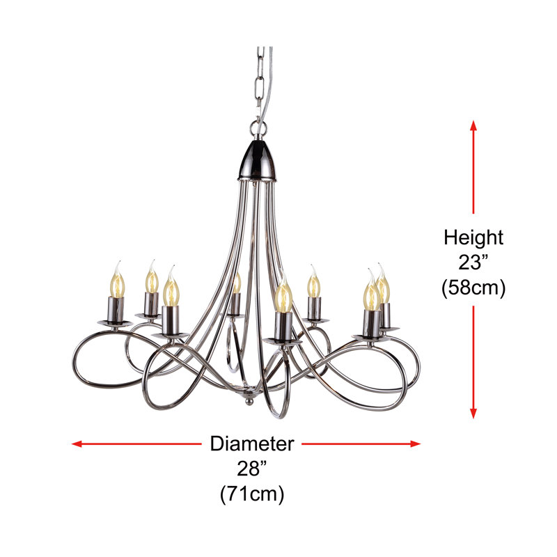 Andover Mills™ Macarthur 8 Light Dimmable Classic / Traditional