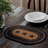 Madeline Jute Geometric Oval Placemat