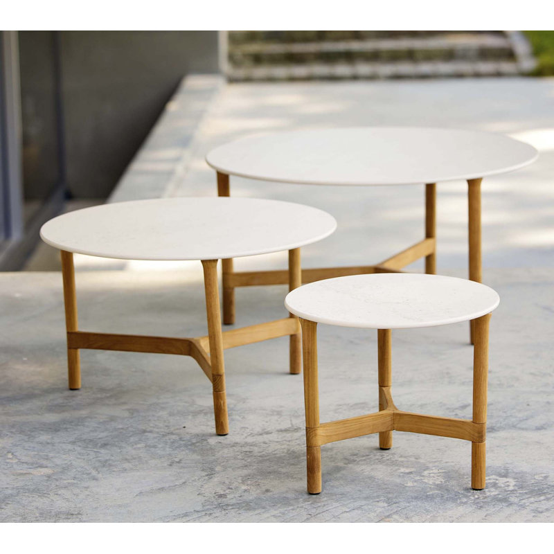 3 Piece Coffee Table Set, Ceramic 