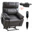 Fauteuil inclinable électrique à deux moteurs Leatherair-1605497739