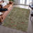 Premium Machine Washable Dahl AMF1085 Floral Rug-94350431