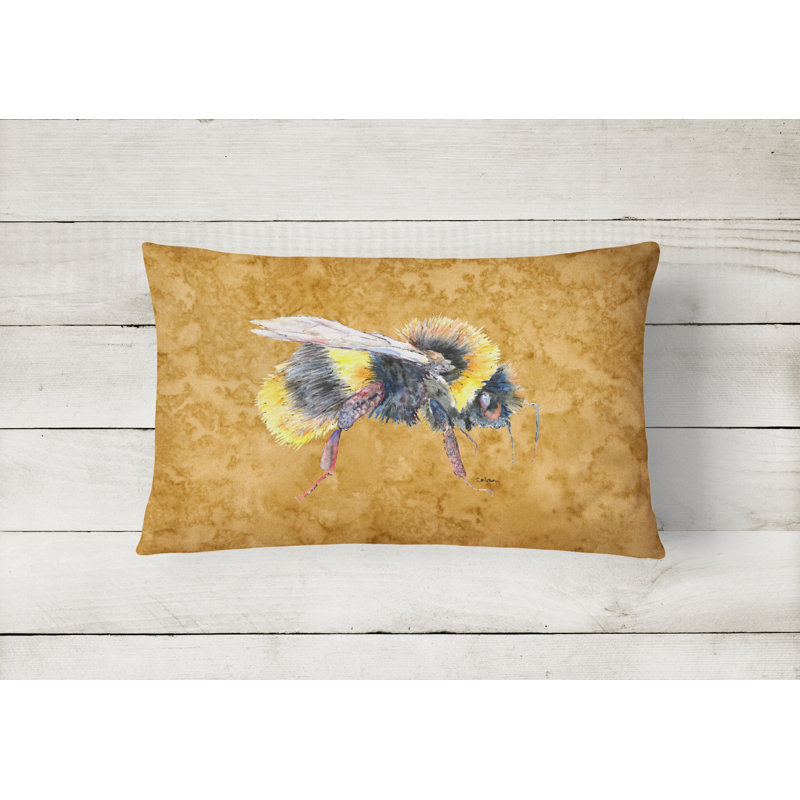 Bee Indoor/Outdoor Rectangular Throw Pillow