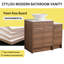 35.46'' Single Bathroom Vanity with Ceramic Top