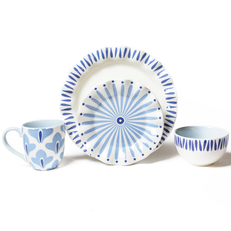 Service de table 4 pièces Iris Blue