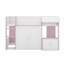 Lit mezzanine double avec maisonnette et rangement-1945068602