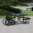 Leisure Craft 46" Square ADA Accessible Outdoor Picnic Table with 3 Bench Seats-269155099
