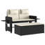Banc de patio inclinable avec coussins Vidaxl-99049282