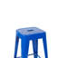  Tabourets de comptoir en métal 30 pouces, ensemble de 2 tabourets empilables intérieur / extérieur, bleu-46415785-46415761-46415772