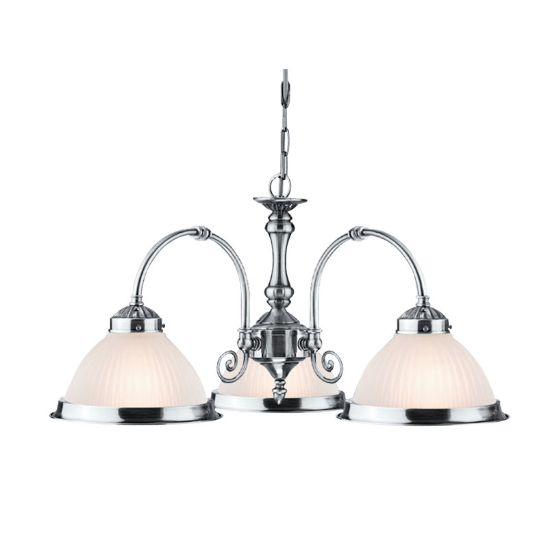Lustre traditionnel à 3 lumières Arnott, Argent satiné