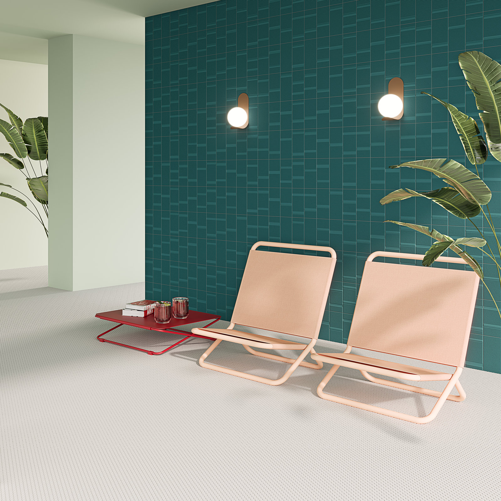 Flyer 8'' x 16'' Matte Ceramic Wall Tile (10.32 Sq. Ft. / Case), Green