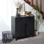 Armoire de rangement en bois avec porte décorative, buffet décoratif 30 po