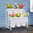 2-Tier Flower Display Stand With 6Pcs Buckets-1422071742