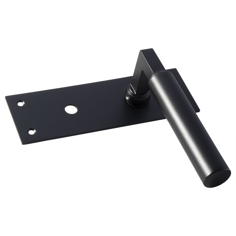 Earnestine Bathroom Door Handle, Matt Black