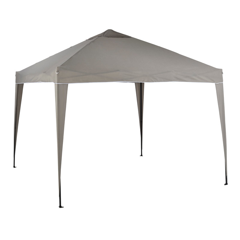 3m x 3m Steel Pop-Up Gazebo, Grey