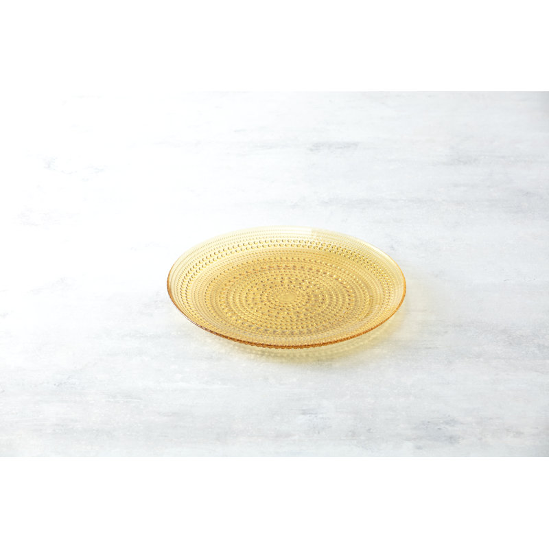 Fortessa Jupiter Glass, 13" Charger/Platter Plate (Set of 4), Pink, Amber