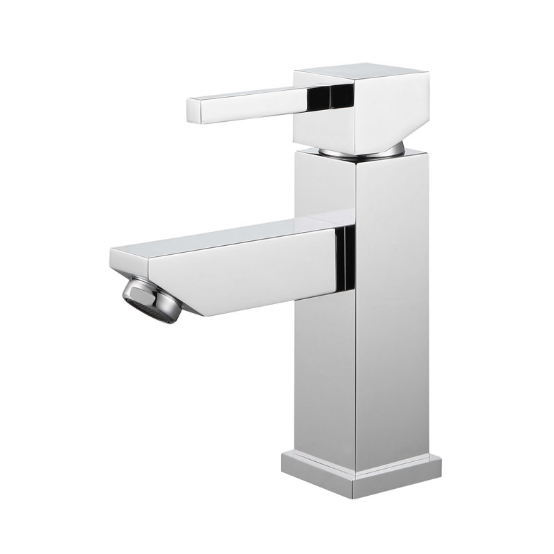 Single-Hole Bathroom Faucet with Drain Assembly, Chrome