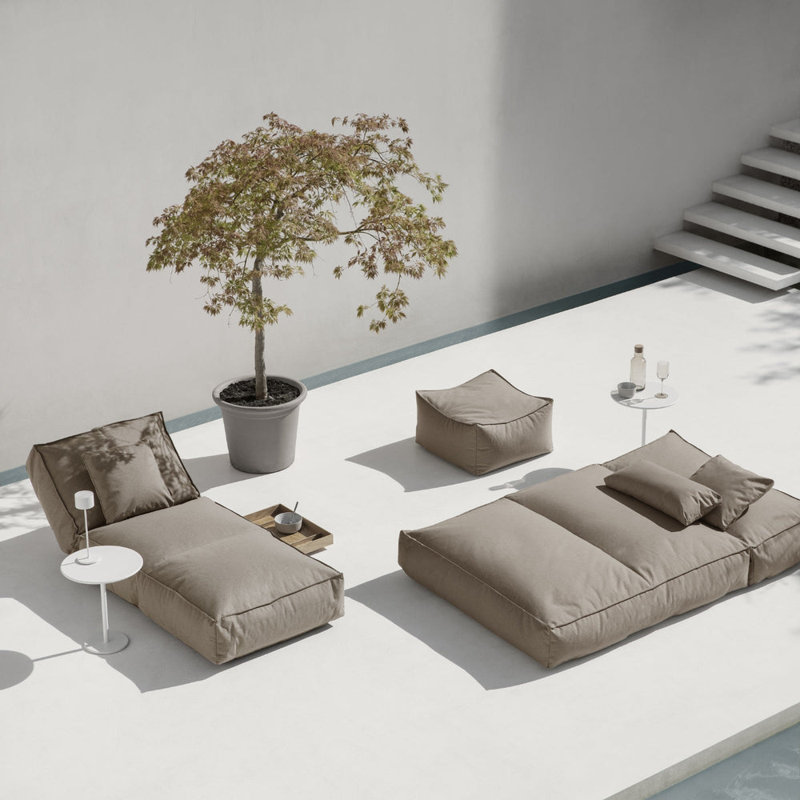 STAY Outdoor Pouf - Made to Order, Coal (charcoal)