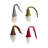 Felt Santa Wine Toppers With Curly Hats, Set Of 4