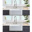 Farmhouse Kitchen Sink with Grid and Strainer