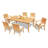 Masten 6 - Person Teak Wood Patio Dining Set with Rectangular Table-1963567732