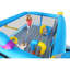 Sautoir gonflable multifonctionnel pour enfants avec système de jeu complet 198 "x 180" 96 "de hauteur