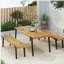 1 DINING TABLE+2 DINING BENCHES