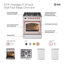 Cuisinière à double combustible ILVE Nostalgie II Series 30 po avec 5 brûleurs scellés (propane liquide, porte vitrée)-1711201704-1711201674