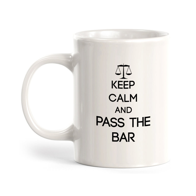 Grande tasse à café Dale, « Keep calm and pass the bar », 11 oz