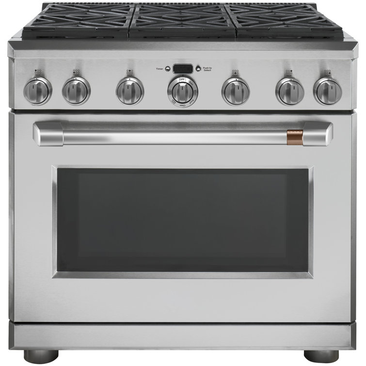 Professional 36" 6.2 cu ft. Slide-in Gas Range